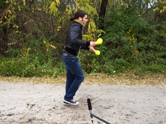 foto Die Schmetterlinge essen die Bananen 2
